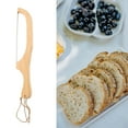 thumbnail image 2 of Wood Cake Cutter Pizza Bread Cutting Guide Slicing Knife Kitchen Gadget Set Tool, 2 of 6