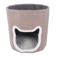 thumbnail image 2 of Pet House, Soft Portable Warm Polyester Cozy Cat Bed 2 Layer  For Winter For Travel, 2 of 8
