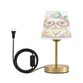 thumbnail image 3 of Adjustable 3-Color Light Desk Light Vintage Bronze Table Lamp For Bedroom Office Living Room Kawaii Pastel Bunny, 3 of 9