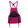 thumbnail image 5 of Harvest Apron with Large Pouch Gardening Apron with Pockets for Gardening Pink Red, 5 of 10