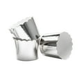 thumbnail image 4 of 50 Pcs Metal-like Texture Paper Cupcake Cups Disposable Muffin Cup Heat-resistant Dessert Bowls Party Supplies for Baking Wedding Birthday (Silver), 4 of 8