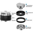 thumbnail image 2 of 54mm Bottomless Portafilter for 8 Series, Stainless Steel Espresso Portafilter with Wood Handle, 2 of 5