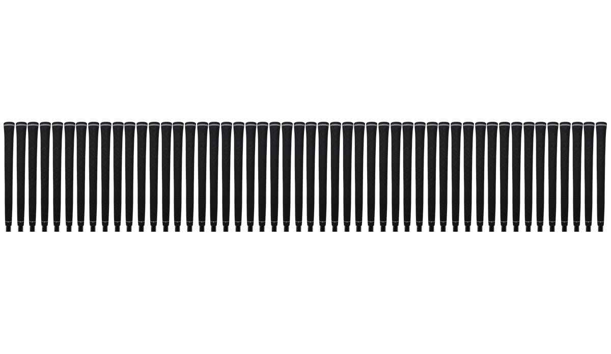 100 pcs - Tour Pro Soft Black Midsize Golf Grips