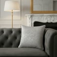 thumbnail image 2 of MICHAEL AMINI Alderon 20x20" Square Velvet Accent Pillow in Pewter in Set of 2, 2 of 7
