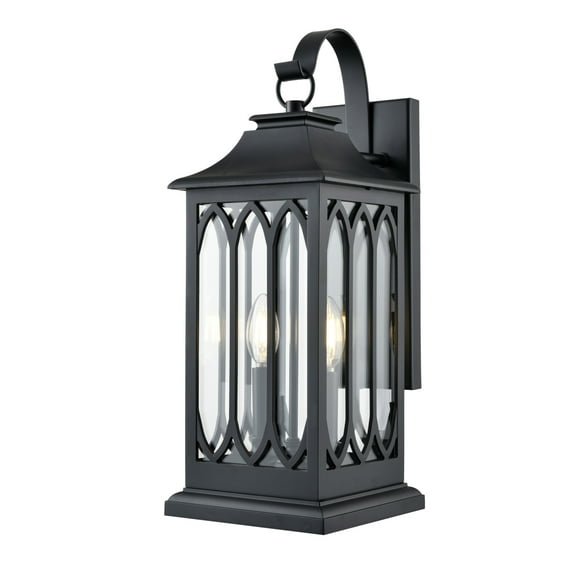 Millennium Lighting 88102 Mallorey 2 Light 21" Tall Outdoor Wall Sconce - Black