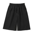 thumbnail image 1 of MYG Mens Casual Straight Shorts Korean Oversized Solid Drawstring Baggy Sweatpants, 1 of 9
