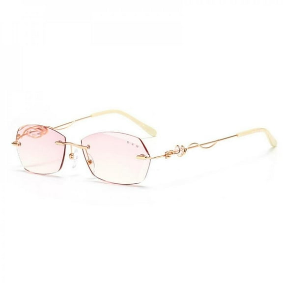High Hardness Anti-blue-ray Progressive Far and Near Dual-use Reading Glasses Elegant Artistic Eyeglasses