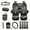 Deer American Flag, variant on Yuyamidu Colorful Sun and Moon Car Seat Cover Full Set with Steering Wheel Cover Seat Belt Strap Pads Car Coasters Trash Bag Auto Air Vent Storage Holder Rearview Mirror Cover Keychain 15 Pcs