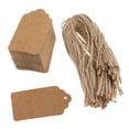 thumbnail image 1 of GUOOL 100pcs Christmas Gift Tag Wedding Kraft Paper Gift Lable Price Tags Brown, 1 of 8