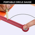 thumbnail image 5 of FEAMOS Carpentry Ruler Drawing Ruler Woodworking Round Marking Gauge Tool Aluminum Drawing Circular Scriber, 5 of 8