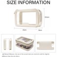 thumbnail image 2 of Clear Makeup Case Toiletry Bag Multipurpose Travel Makeup Train Case Portable Cosmetic Organizer Transparent Storage Bag White - White, 2 of 5