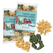 Pastabilities North Pole Express Pasta, Fun Shaped Snowman Snowflake & Train Noodles for Kids and Holidays, Non-GMO Natural Wheat Pasta 14 oz 2 Pack