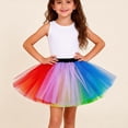 thumbnail image 5 of EnJoCho Toddler Girl Tutu Skirt Girl's Tutu Tulle Skirt Fancy Dress Up Par𝗍y Dancing Fashion Pleated Gauze Short Skirts 80s Cosplay Skirt, 5 of 7