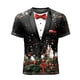 thumbnail image 2 of Tops para hombre, blusas y camisas de manga corta con cuello redondo para hombre, moda para hombre, casual, cuello redondo, estampado, jersey deportivo, mangas cortas, camiseta, blusa navideña, blusa, 2 of 5
