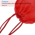 thumbnail image 4 of Unique Bargains 27x20cm Drawstring Pouch Non-woven Fabric, 6Pcs Soft Storage Gift Bag for Sport Wedding Party Organizing, Red, 4 of 5