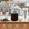 thumbnail image 2 of Cafetera fría QHH Mason Jar 950 ml con filtro gris, 2 of 7
