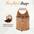thumbnail image 6 of Autumn Alley Farmhouse Toothbrush Holders for Bathrooms - Rustic Copper Tooth Brush Holder - Farmhouse Bathroom Accessories Country Decor, Toothpaste & Electric Toothbrush Compartment, Copper, 6 of 9