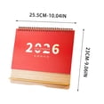 thumbnail image 3 of Mlkoz Home Decor, Paper Desk Calendar Office Desktop Calendar Festive Red Mini Desk Calendar, 3 of 6