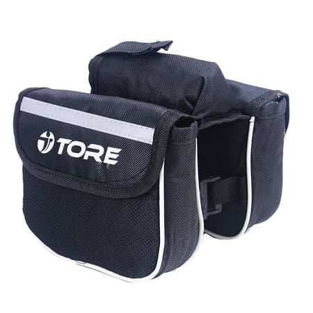 Bicycle Frame Bag Double Pouch Cycling For Cell Phone Front Top Bike Travel Bags Accessories