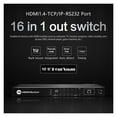 thumbnail image 2 of 4k Video Switch 5 In 1 Out Splitter 16X1 Switcher With Ir Remote RJ45 RS232 Control Timed Loop Automatic Switcher, 2 of 5