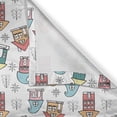 thumbnail image 6 of Ambesonne Christmas Valance & Curtain, Noel Theme House, 55"x45", Multicolor, 6 of 7