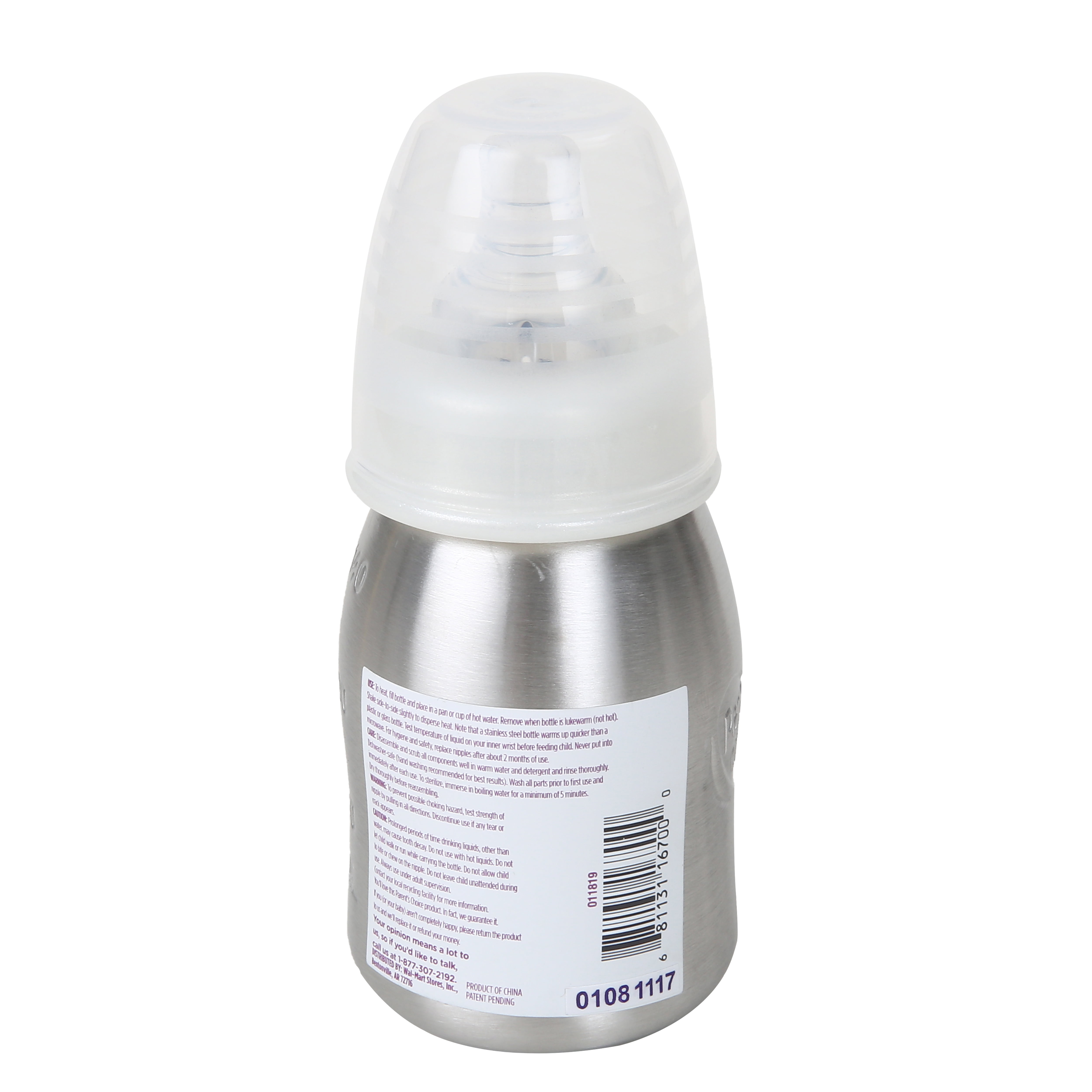 stainless steel baby bottles walmart