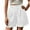 White, variant on Fancifize Women Cuffed Dressy Shorts High Waist Wide Leg Office Pants Professional Summer Outfit With Side Pockets L,Black