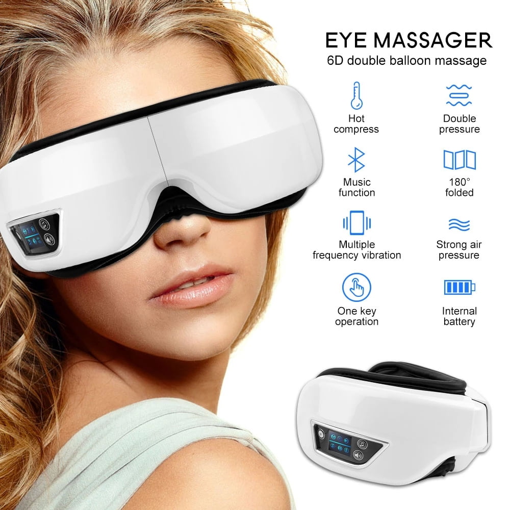 Eye Massager 6D Smart Airbag Vibration Eye Care Instrument Hot Compress