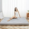 thumbnail image 4 of ABORON Futon Mattress Queen Size 3.5" Thick Japanese Floor Mattress Folding Guest Mattress Protable Roll up Mattress Soft Memory Foam Tatami Mat Sleeping Pad for Bedroom Camping Tent, 4 of 10