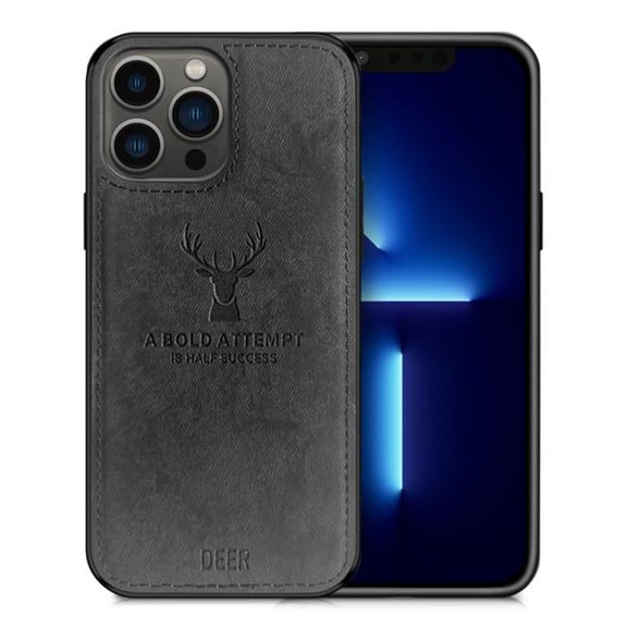 Alpha Digital IP13PM-DEER-BK Protective Case for Iphone 13 Pro Max Black