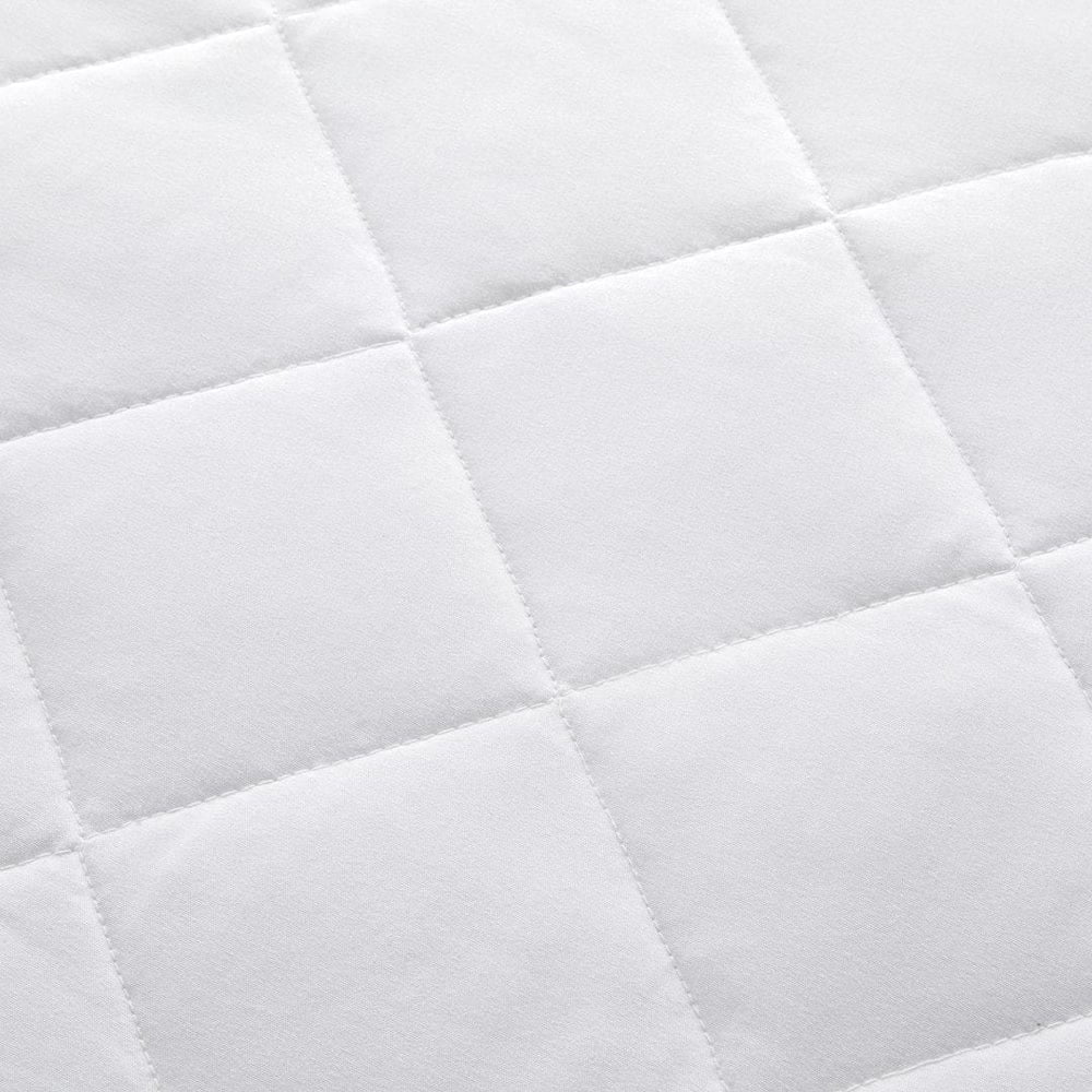 100% Waterproof Quilted King Mattress Protector Mattress Pad Cover Size (76in x 80in) Stretches Up To 16in Deep - Soft and Fluffy - Machine Washable Mattress cover - White King