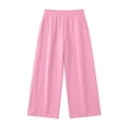 thumbnail image 6 of CFLVAEK Sweatpants Women Barrel Wide Leg Baggy Lounge Pants with Pockets Casual Elastic Waist Workout Sweat Pant Pink S, 6 of 9