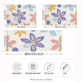 thumbnail image 2 of Yayeee Pillowcase Standard Size Set of 2 Satin Wrinkle Resistant Pillow Case, Blue Retro Flower, 2 of 7