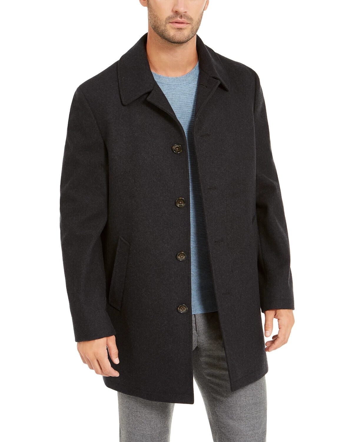Lauren Ralph Lauren Mens Wool Blend Double Breasted Luke Peacoat Green Plaid 42 Long Walmart