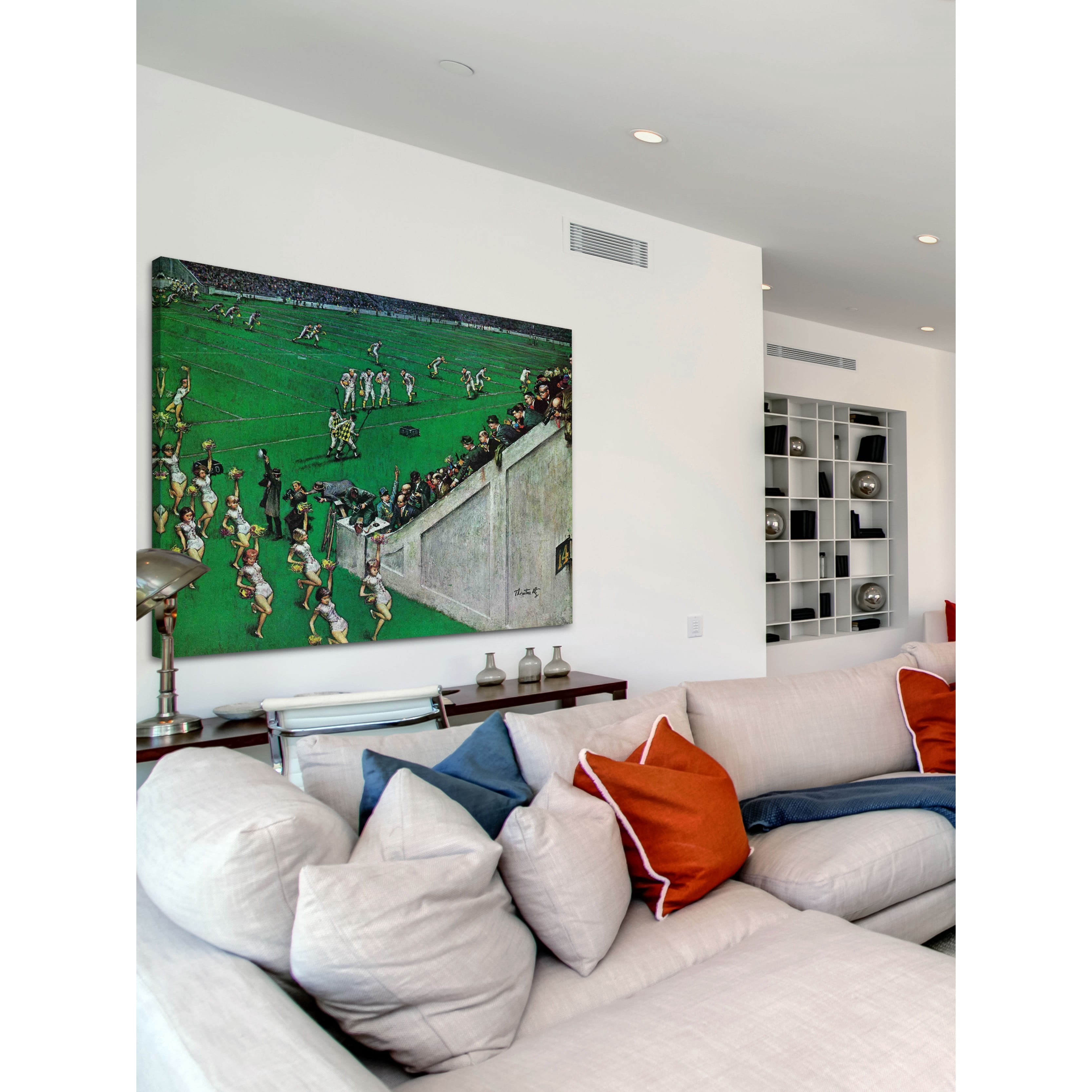 Marmont Hill 7 Baton Twirlers Leave the Field by Thornton Utz Painting Print on Canvas