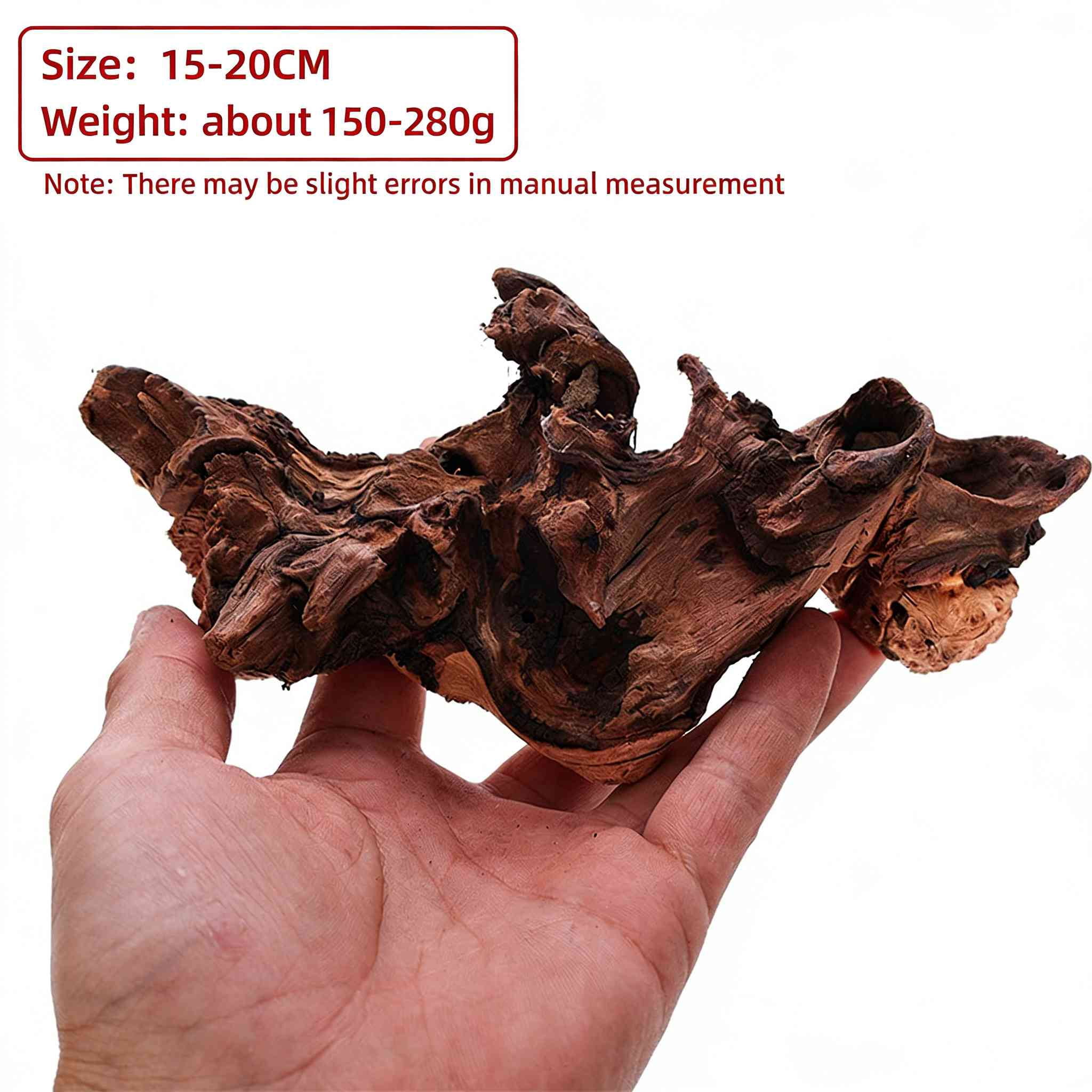 3Pcs Real Natural Driftwood for Aquarium, 5.9"-10" Aquarium Decor Wood Freshwater Fish Tank Reptile Driftwood Branch