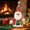 multicolor#42, variant on Christmas Santa Claus Figurine with Skis & Shovel, Knitted Fabric Standing Doll Tabletop Ornament for Home Mantel Holiday Decor A