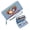 Blue, variant on GEEAD Slim Zippered Purse with Wrist Strap Long Wallet for Women Playful Companionship Heart-shaped Portable Change Foreskin Clip Suitable for Women and Men