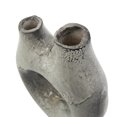 thumbnail image 5 of DecMode 11" Abstract Circular Gray Paper Mache Vase with Dual Openings, 5 of 12