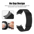 thumbnail image 4 of MSHUN Metal Band Compatible with Samsung Galaxy Watch 5 40mm 44mm/Watch 5 Pro LTE/Galaxy Watch 4 40mm 44mm/Watch 4 Classic 42mm 46mm, No Gap Mesh Loop Magnetic Bands Adjustable Strap (Black), 4 of 6