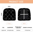 thumbnail image 3 of Black Modern Art Geometric Seat Covers for Dining Room Chairs Set Of 4,Stretch Printed Washable Chair Seat Cover with Elastic Ties and Button,Removable Waterproof Couch Cushion Covers, 3 of 6