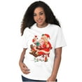 thumbnail image 5 of Cute Christmas Santa Claus Checklist Women's Graphic T Shirt Tees Brisco Brands S, 5 of 5