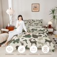 thumbnail image 3 of Castle Fairy Jungle Deer King Size Comforter Sets 3pcs,Vintage Rustic Camouflage Comforters King Size,Sage Cream,Grey Reversible,1 Comforter and 2 Pillowcases, 3 of 6