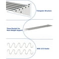 thumbnail image 3 of Bingirl Tablette Murale en Acier Inoxydable 59"x12 Pouces Homologuée NSF, Capacité de 345 Lb, Étagère Murale Commerciale Robuste, Rack de Cuisine en Métal pour Restaurant, Maison, Cuisine, 3 of 7
