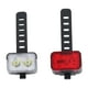 thumbnail image 5 of Luces de bicicleta recargables juego de luces de bicicleta impermeable ipx6 luces de bicicleta montadas por la noche faros de Seguridad para bicicletas LED luces traseras, 5 of 10