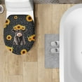 thumbnail image 4 of ZIATUBLE Highland Cow Toilet Lid Seat Cover Leopard Print Toilet Lid Covers for Bathroom Decoraction Sunflower Round Toilet Lid Covers Washable Fits Most Toilet Lids for Bathroom, 4 of 6