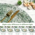 thumbnail image 3 of VCVCOO Round Braided Placemats Set of 4 Table Mats for Dining Tables Woven Washable Place Mats 15 inch Green, 3 of 12