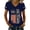 Navy, variant on Women's 250th Anniversary USA Shirt Independence Day Top 4th of July Shirts America 250 Merchandise V Neck Flag Graphic Casual Tee