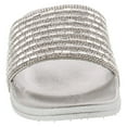 thumbnail image 4 of Static Footwear  Dazzling-01S Open Toe Jeweled Rhinostone Slide Flip Flops Flat Sandal Slippers, 4 of 4