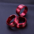 thumbnail image 2 of KAKOWELY air condition button ring 3pcs Red Anodized Aluminum AC Climate Control Knob Ring Covers Compatible for 2013-2015 Subaru WRX STI Impreza Forester XV Crosstrek (Red), 2 of 4